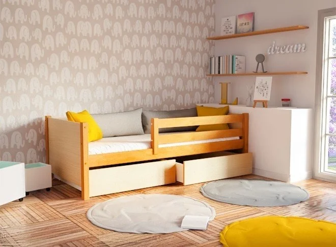 Φωτογραφία προϊόντος: MaisonPlus Καναπές κρεβάτι Dream φυσικό οξιά - Ξύλο /Μελαμίνη - 100Μx210Πx72Υ