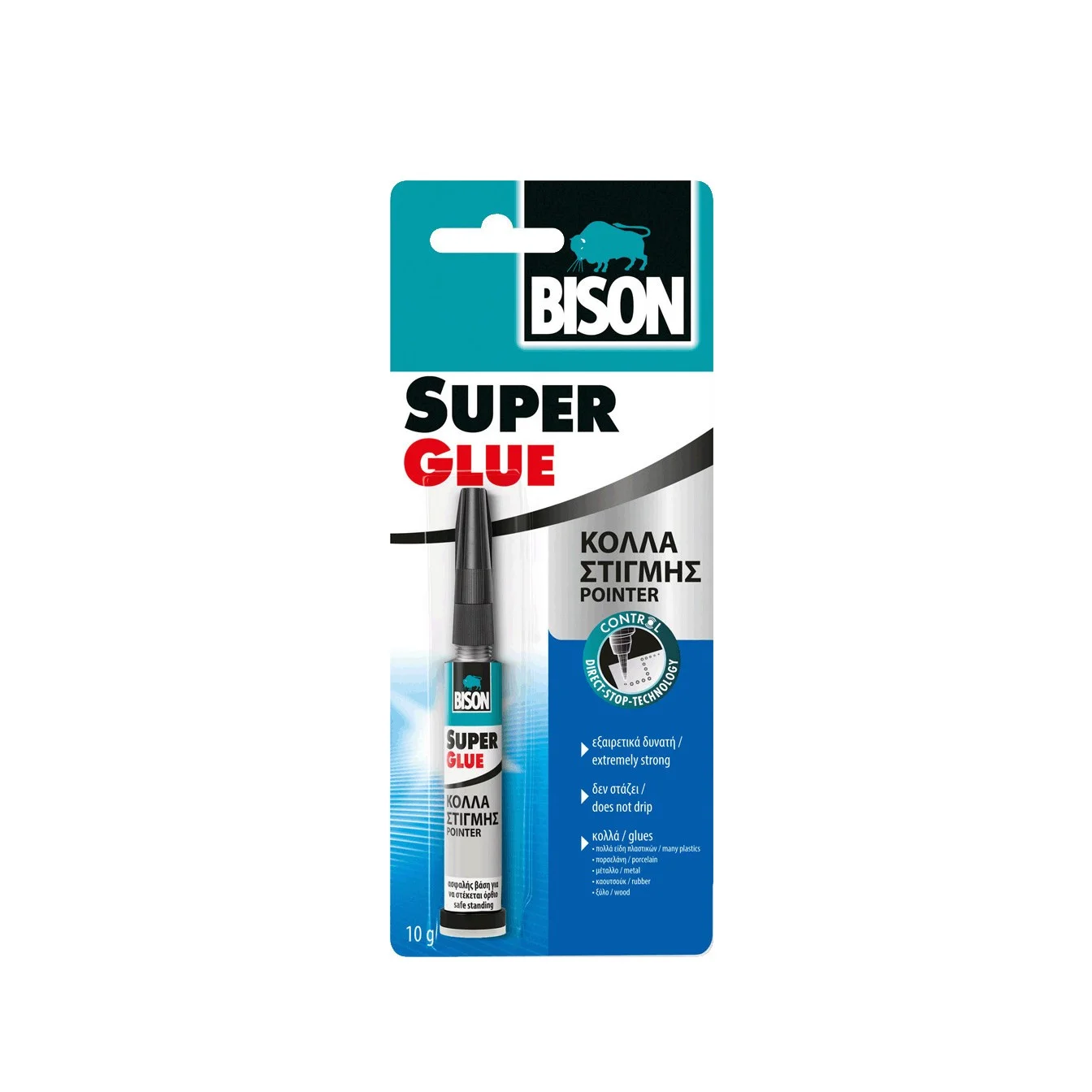 Φωτογραφία προϊόντος: Bison Super Glue Pointer Κόλλα Στιγμής Ακριβείας 10Gr