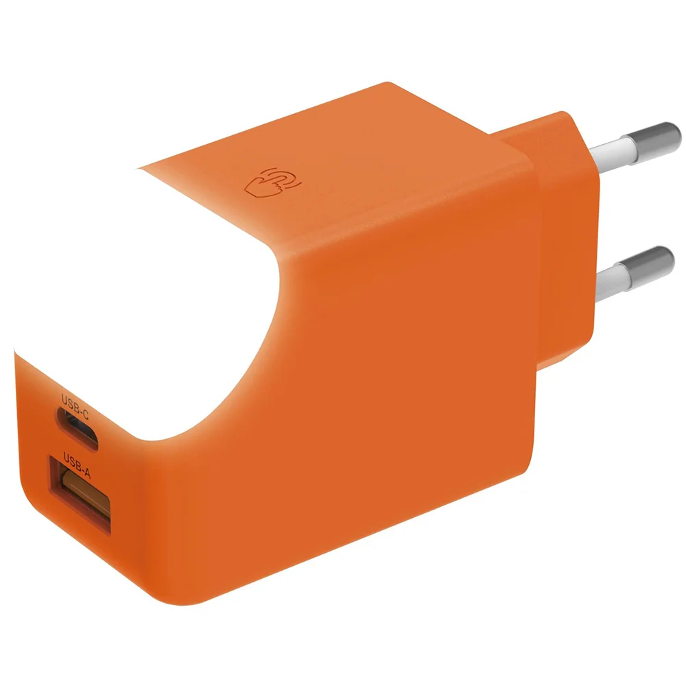 Φωτογραφία προϊόντος: Xoopar Ice-G Gan charger GRS 65W 1xUSB A + 1xUSB C + Torch Orange