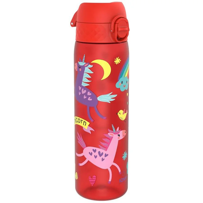 Φωτογραφία προϊόντος: Πλαστικό Παγούρι SLIM 500ml Μονόκερος Σε Κόκκινο Μπουκάλι Ion8