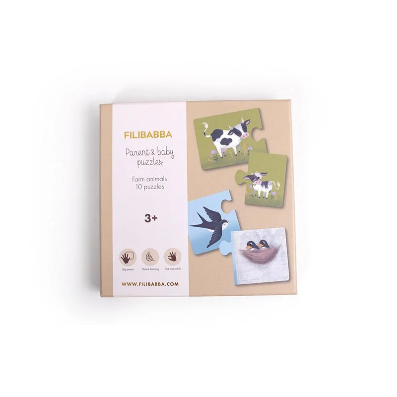 Φωτογραφία προϊόντος: Filibabba Παζλ Parent + baby - Farm animals