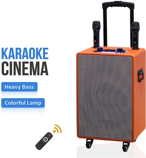 Φωτογραφία προϊόντος: Ηχείο Karaoke με Ασύρματα Μικρόφωνα DR-19 DR-19 Καφέ