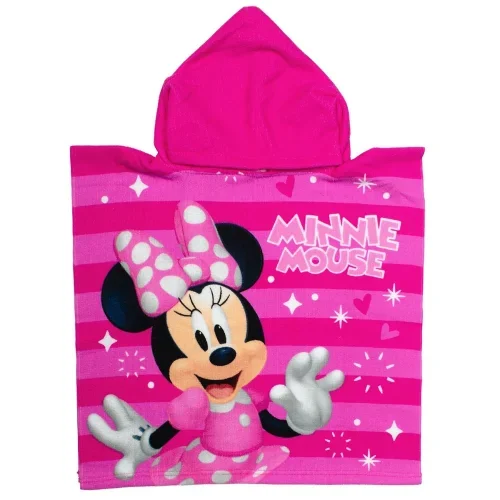 Φωτογραφία προϊόντος: Dimcol Πόντσο Θαλάσσης Quick Dry Disney Home Minnie 50x100 Fuchsia-Pink