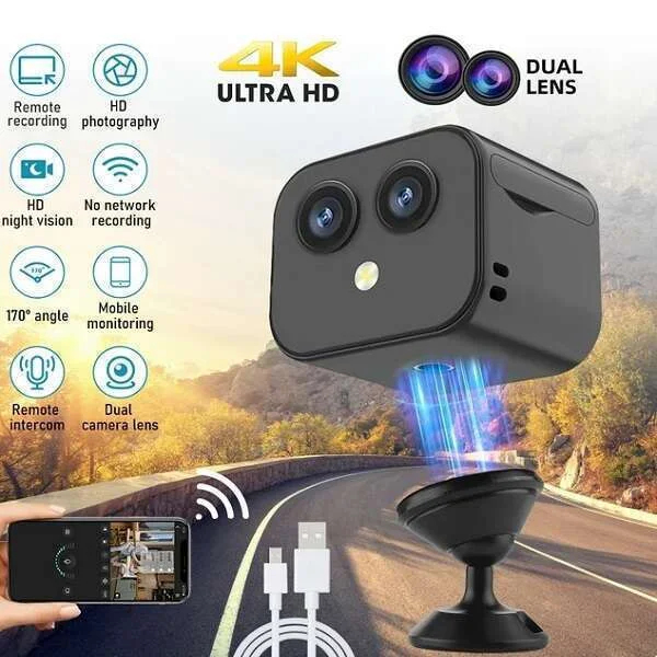 Φωτογραφία προϊόντος: D3 128GB Action Camera 2K με WiFi Μαύρη
