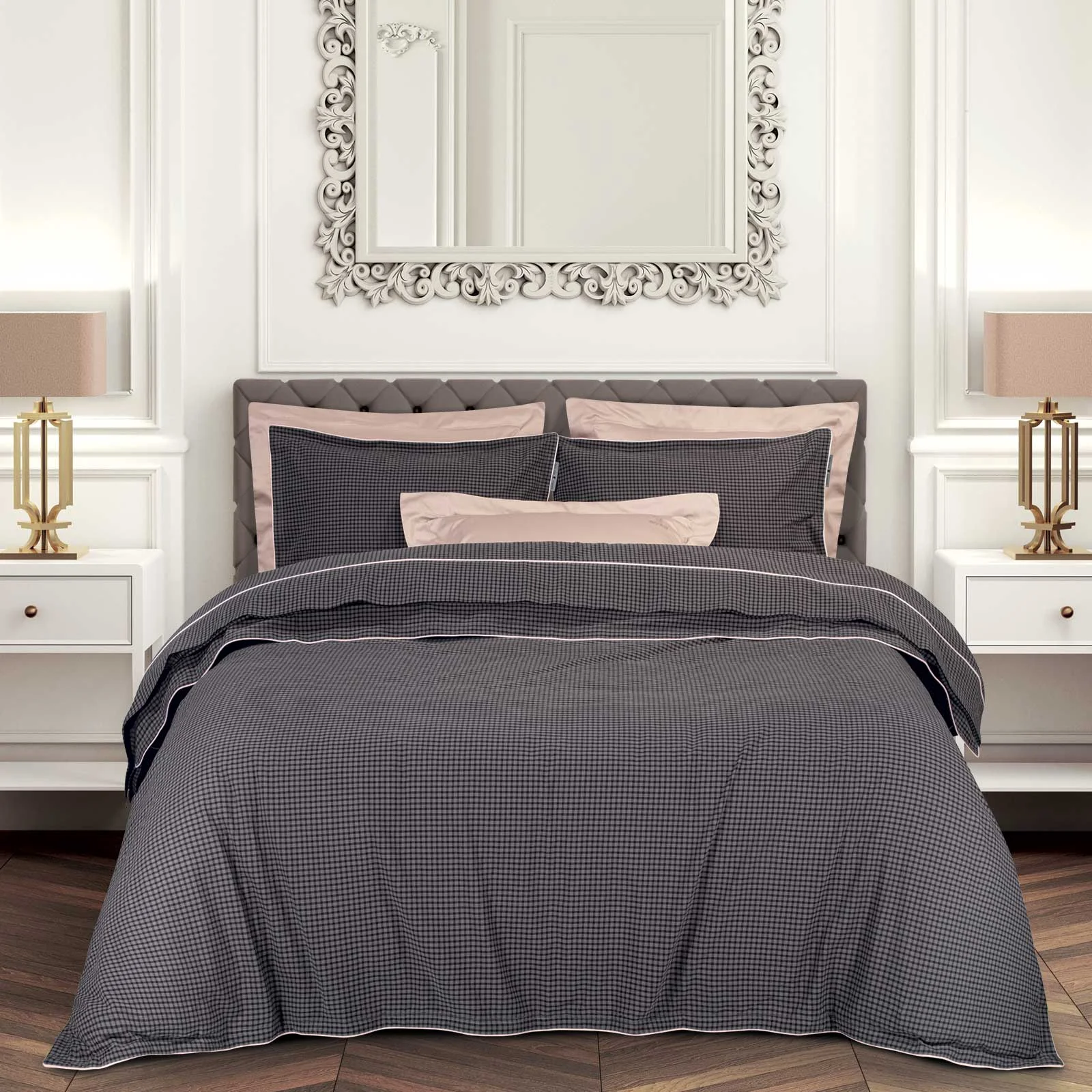 Φωτογραφία προϊόντος: Σετ Σεντόνια 250x270 King Essential Greenwich Polo Club 2374 Dark Grey 100% βαμβακερό
