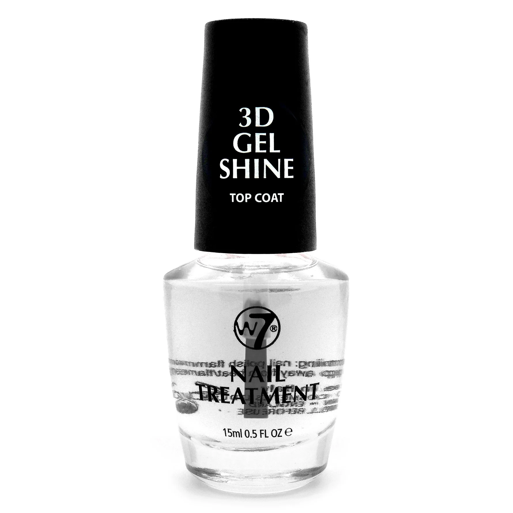 Φωτογραφία προϊόντος: W7 Cosmetics W7 Nail Treatment - 3D Gel Shine Top Coat (15ml)