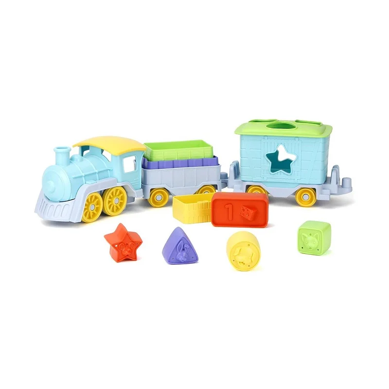 Φωτογραφία προϊόντος: Green Toys: Τρενάκι Δραστηριοτήτων με Κύπελλα & Σχήματα