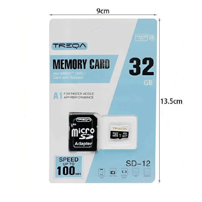 Φωτογραφία προϊόντος: Treqa SDHC 32GB Class 10 U1 A1 UHS-I με αντάπτορα