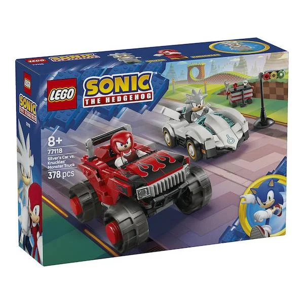 Φωτογραφία προϊόντος: LEGO Sonic The Hedgehog Silver's Car vs. Knuckles' Monster Truck για 8+ Ετών 378τμχ