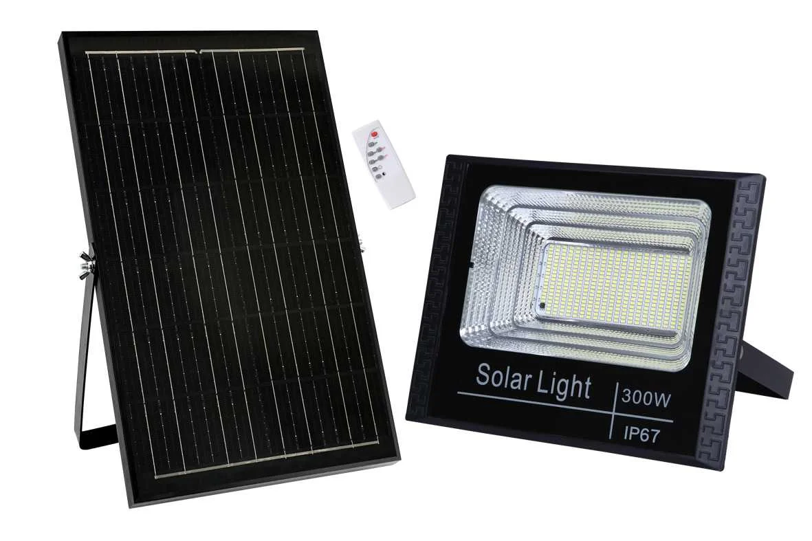 Φωτογραφία προϊόντος: Raytech Power 8835 300W Ηλιακός Προβολέας LED με Τηλεχειριστήριο και Φωτοκύτταρο