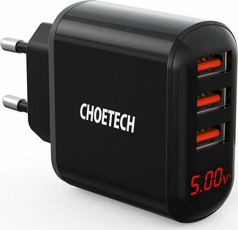 Φωτογραφία προϊόντος: Choetech Q5009 Φορτιστής Χωρίς Καλώδιο με 3 Θύρες USB-A (Μαύρο)