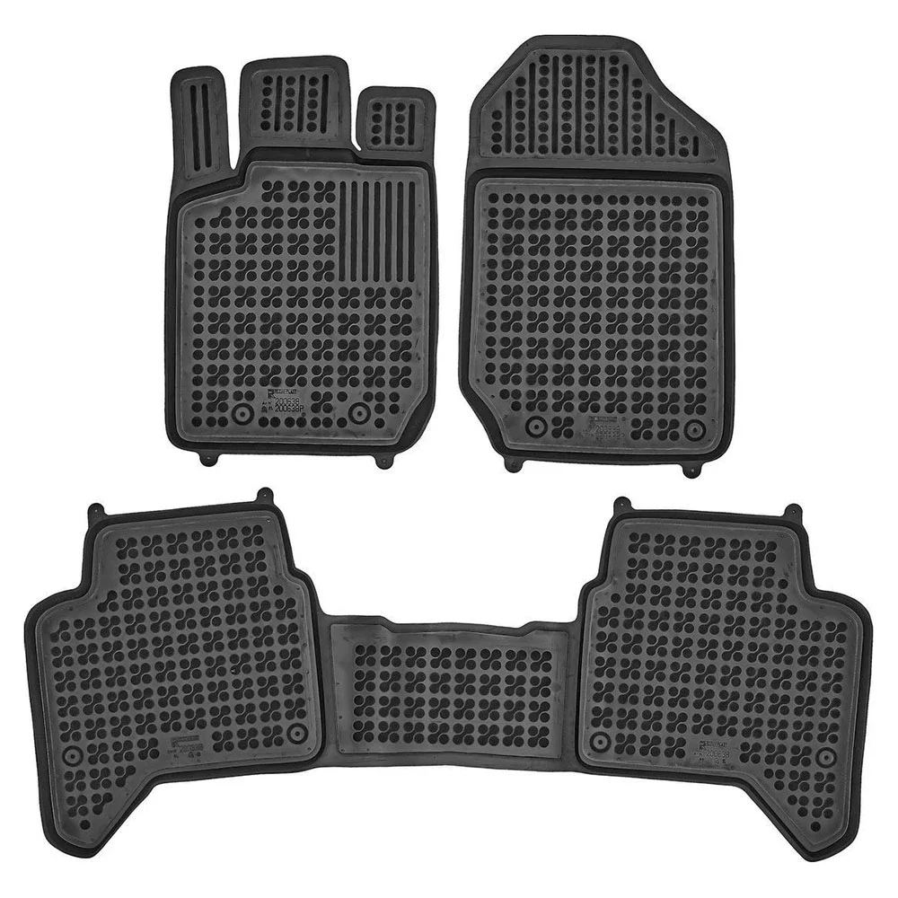 Φωτογραφία προϊόντος: Ford Ranger (2011-2020) 4D λαστιχένια μαύρα πατάκια σκαφάκια Rezaw Plast - 3τμχ