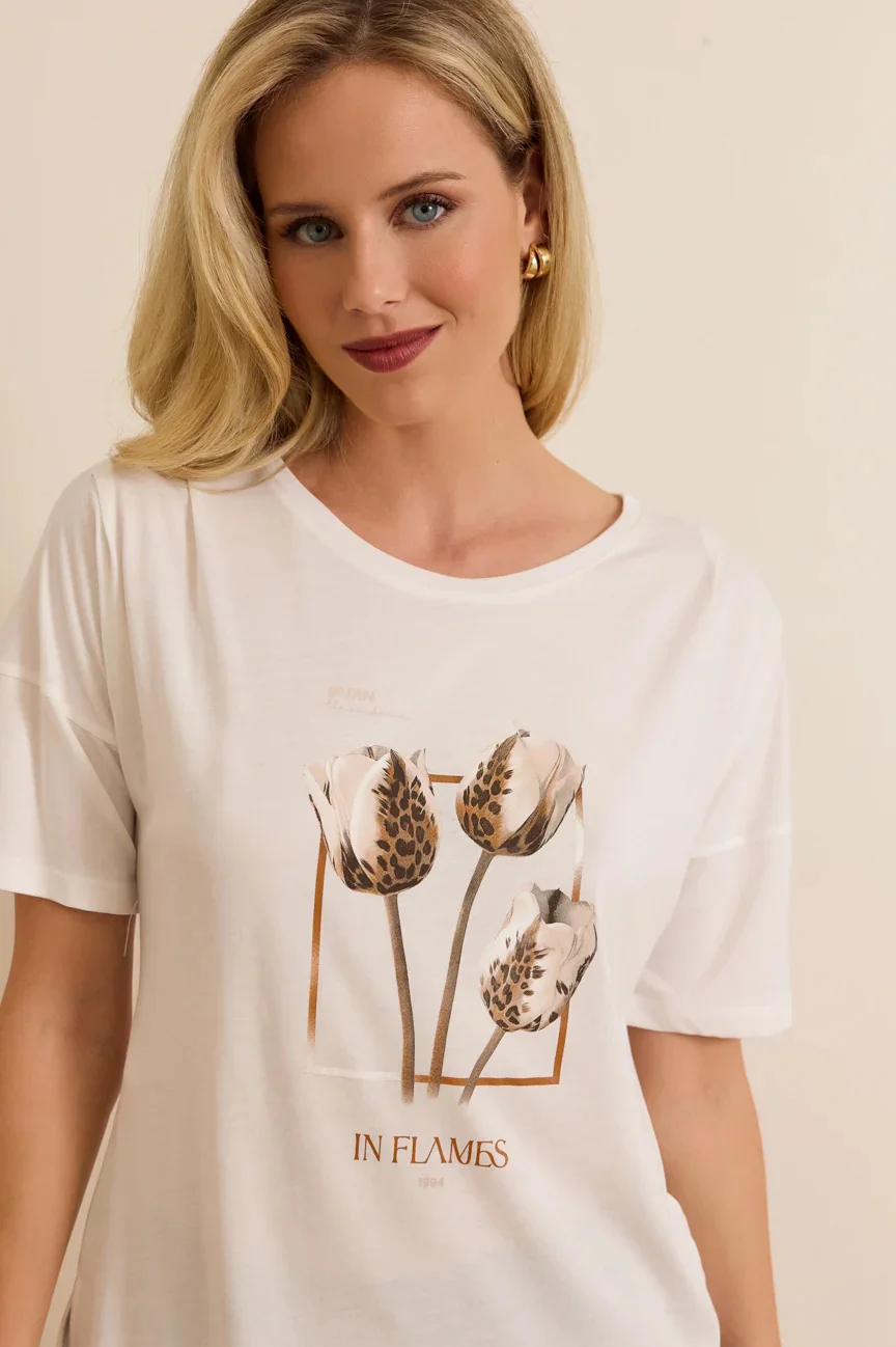 Φωτογραφία προϊόντος: ΕΝΖΖΟ T-shirt Kellie, Εκρού, Enzzo