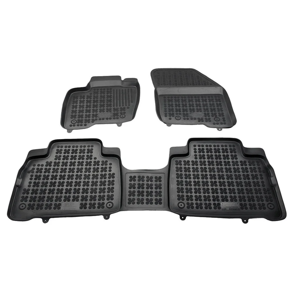 Φωτογραφία προϊόντος: Ford S-Max (2015+) / Ford Galaxy III (2015+) λαστιχένια μαύρα πατάκια σκαφάκια Rezaw Plast - 3τμχ