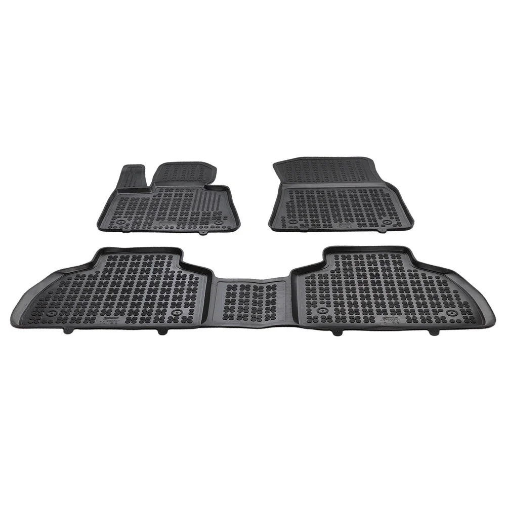 Φωτογραφία προϊόντος: BMW X7 G07 (2018+) 7 Seats λαστιχένια μαύρα πατάκια σκαφάκια Rezaw Plast - 3τμχ