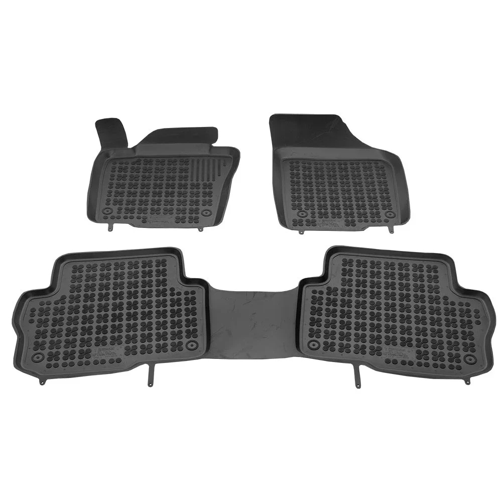 Φωτογραφία προϊόντος: VW Sharan (2010+) / Seat Alhambra (2010+) 5 θέσεις λαστιχένια μαύρα πατάκια σκαφάκια Rezaw Plast - 3τμχ