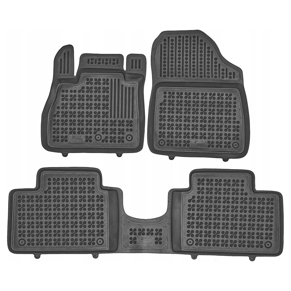 Φωτογραφία προϊόντος: Renault Grand Scenic (2016-2021) λαστιχένια μαύρα πατάκια σκαφάκια Rezaw Plast - 3τμχ