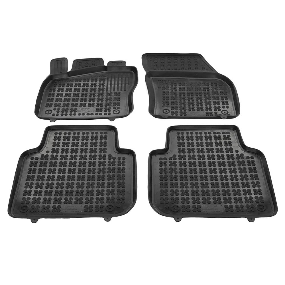 Φωτογραφία προϊόντος: Skoda Kodiaq (2016+) / Seat Tarraco (2018+) / VW Tiguan Allspace (2017+) λαστιχένια μαύρα πατάκια σκαφάκια Rezaw Plast - 4τμχ