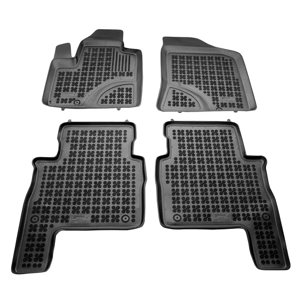 Φωτογραφία προϊόντος: Hyundai Santa Fe (2006-2012) λαστιχένια μαύρα πατάκια σκαφάκια Rezaw Plast - 4τμχ