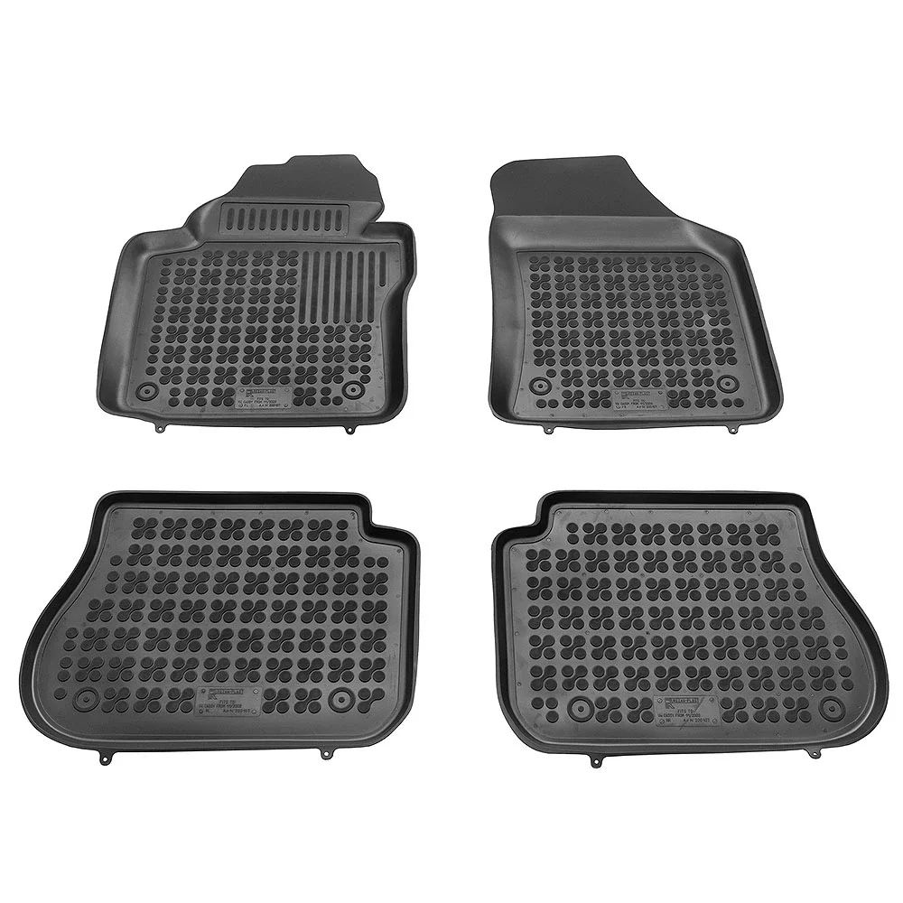 Φωτογραφία προϊόντος: VW Caddy (2004-2021) / Caddy Maxi Life (2007-2021) λαστιχένια μαύρα πατάκια σκαφάκια Rezaw Plast - 4τμχ