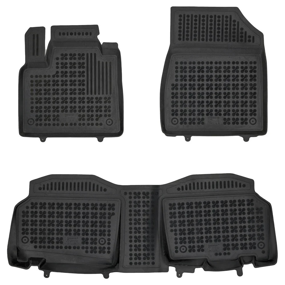 Φωτογραφία προϊόντος: Mercedes Citan W420 (2022+) / Nissan Townstar (2022+) / Renault Kangoo (2021+) λαστιχένια μαύρα πατάκια σκαφάκια Rezaw Plast - 3τμχ