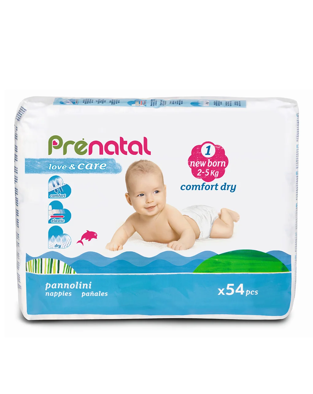 Φωτογραφία προϊόντος: ΠΑΝΕΣ PRENATAL NEWBORN 1 (2-5 kg) 54 ΤΕΜ.
