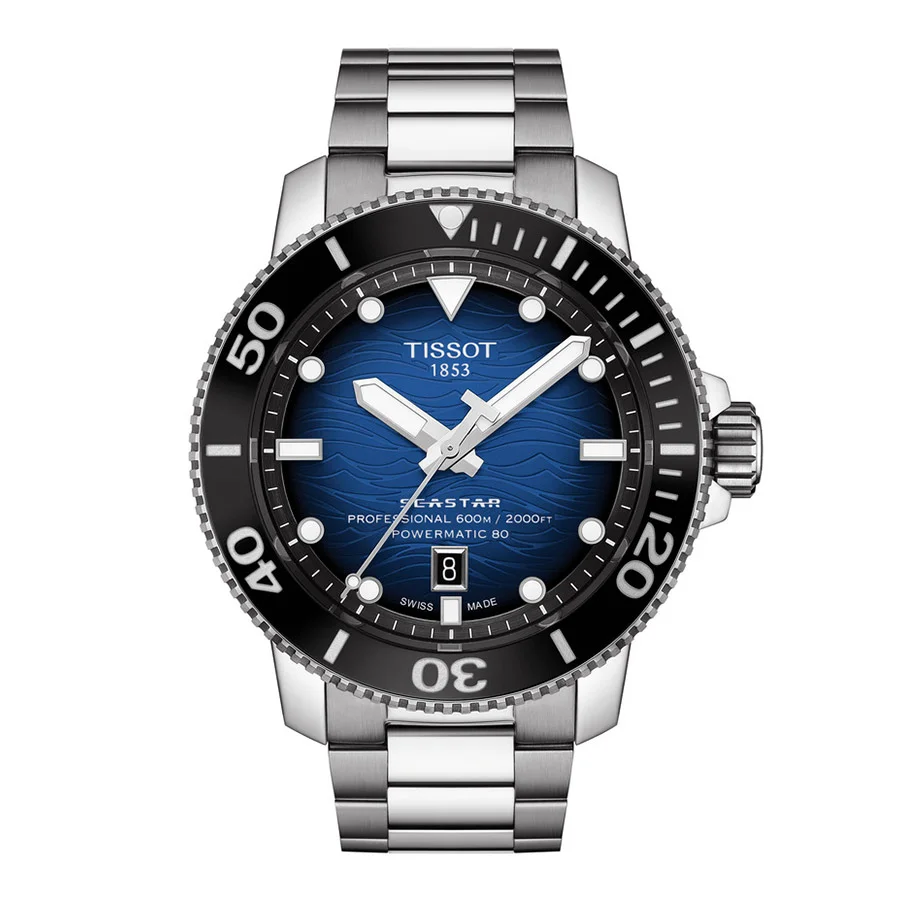 Φωτογραφία προϊόντος: Ανδρικό Ρολόι Tissot T-Sport Seastar Αυτόματο Powermatic 80 με Μπρασελέ T120.607.11.041.01