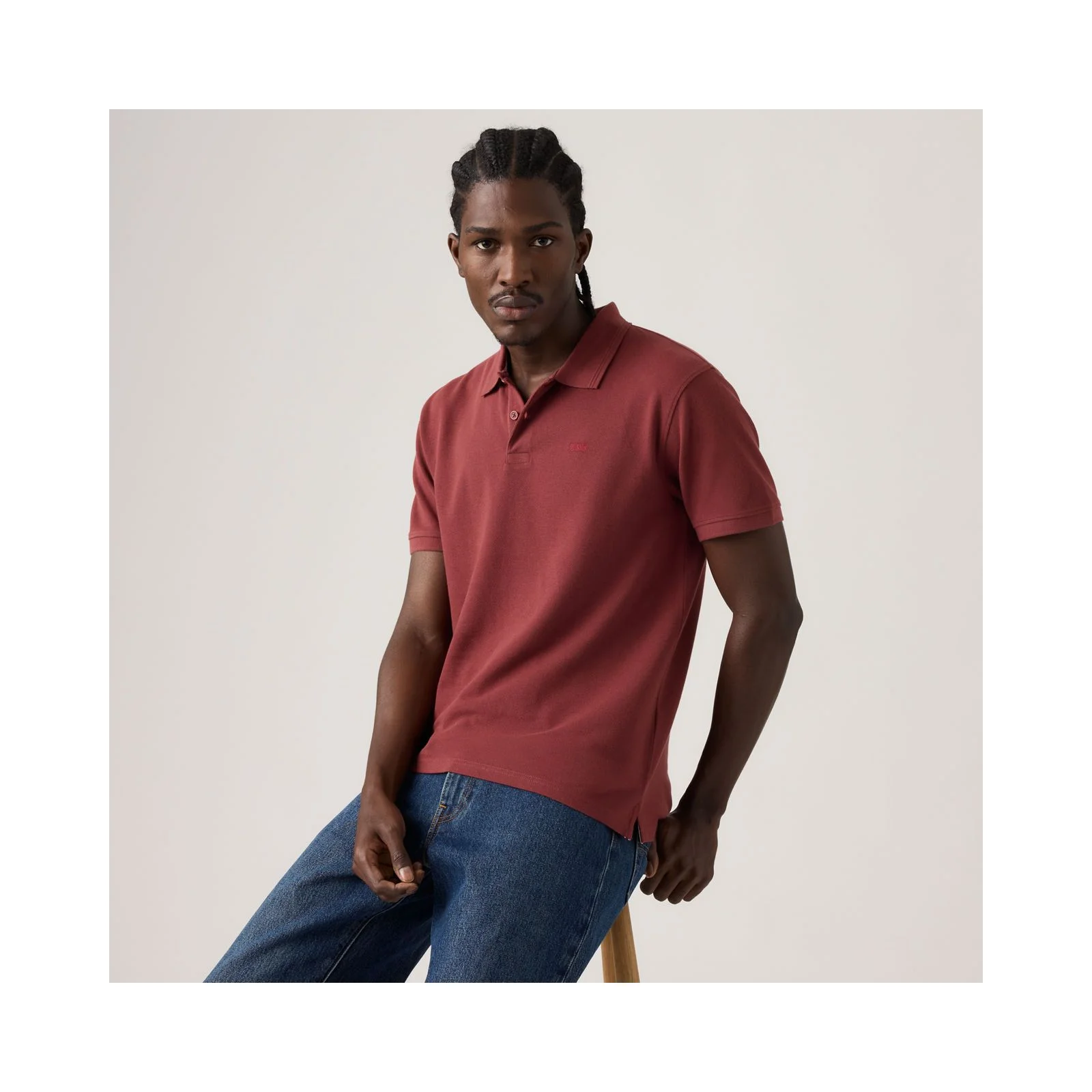 Φωτογραφία προϊόντος: LEVI'S LEVI+apos;S ORIGINAL POLO STANDARD FIT 005FM0018 OXBLOOD RED