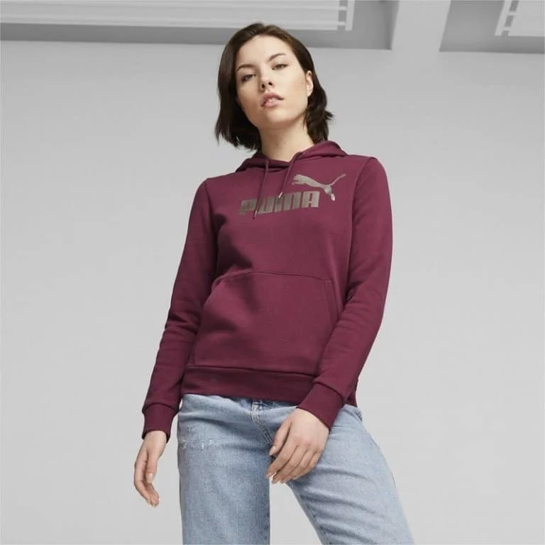 Φωτογραφία προϊόντος: PUMA ESS+METALLIC LOGO HOOD DARK JASPER 849958 22