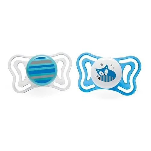 Φωτογραφία προϊόντος: Chicco πιπίλα PHYSIO LIGHT σιέλ(stars+fox) 6-16 Μ (2 τμχ)
