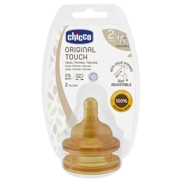 Φωτογραφία προϊόντος: Θηλή Καουτσούκ Original Touch Ρυθμιζόμενη Ροή 2-4Μ+ (2τμχ)