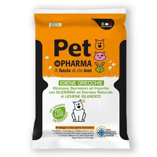 Φωτογραφία προϊόντος: Pet In Pharma Μαντηλάκια για τα Αυτιά του Σκύλου 30 τμχ