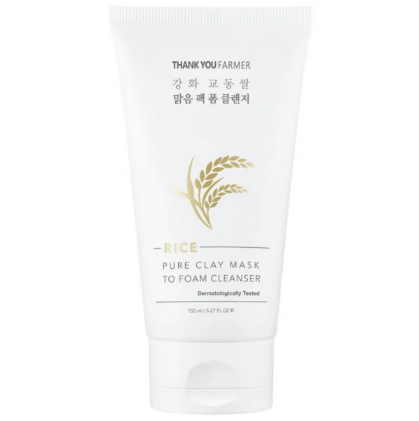 Φωτογραφία προϊόντος: Thank You Farmer Rice Pure Clay Mask to Foam Cleanser 150ml