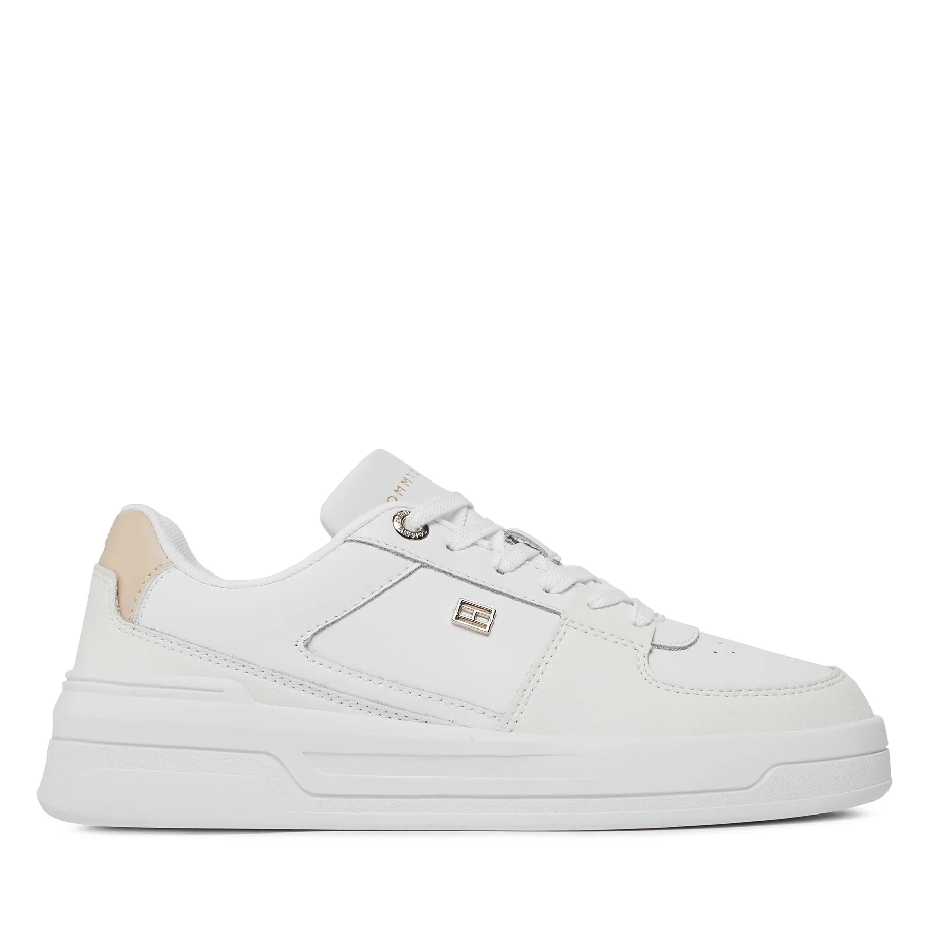 Φωτογραφία προϊόντος: ΓΥΝΑΙΚΕΙΑ SNEAKERS TOMMY HILFIGER ESSENTIAL BASKET SNEAKER WHITE ΛΕΥΚΟ