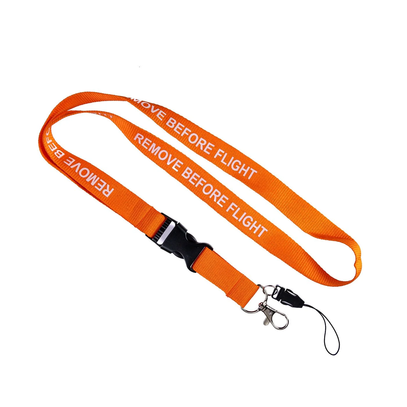 Φωτογραφία προϊόντος: Ιμάντας λαιμού REMOVE BEFORE FLIGHT πορτοκαλί υφασμάτινος