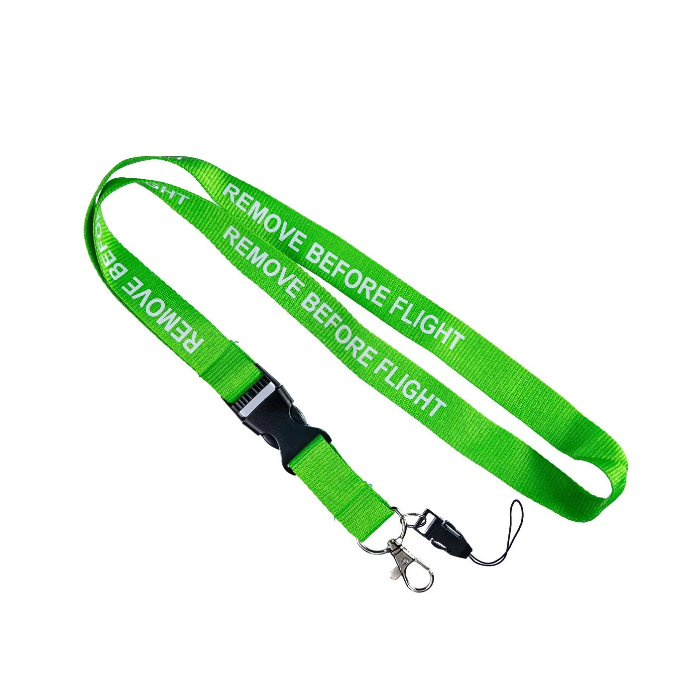 Φωτογραφία προϊόντος: Ιμάντας λαιμού REMOVE BEFORE FLIGHT πράσινος υφασμάτινος