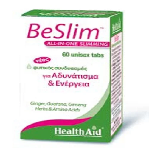 Φωτογραφία προϊόντος: Health Aid Beslim 60vetabs Φυτικός συνδυασμός για αδυνάτισμα + ενέργεια