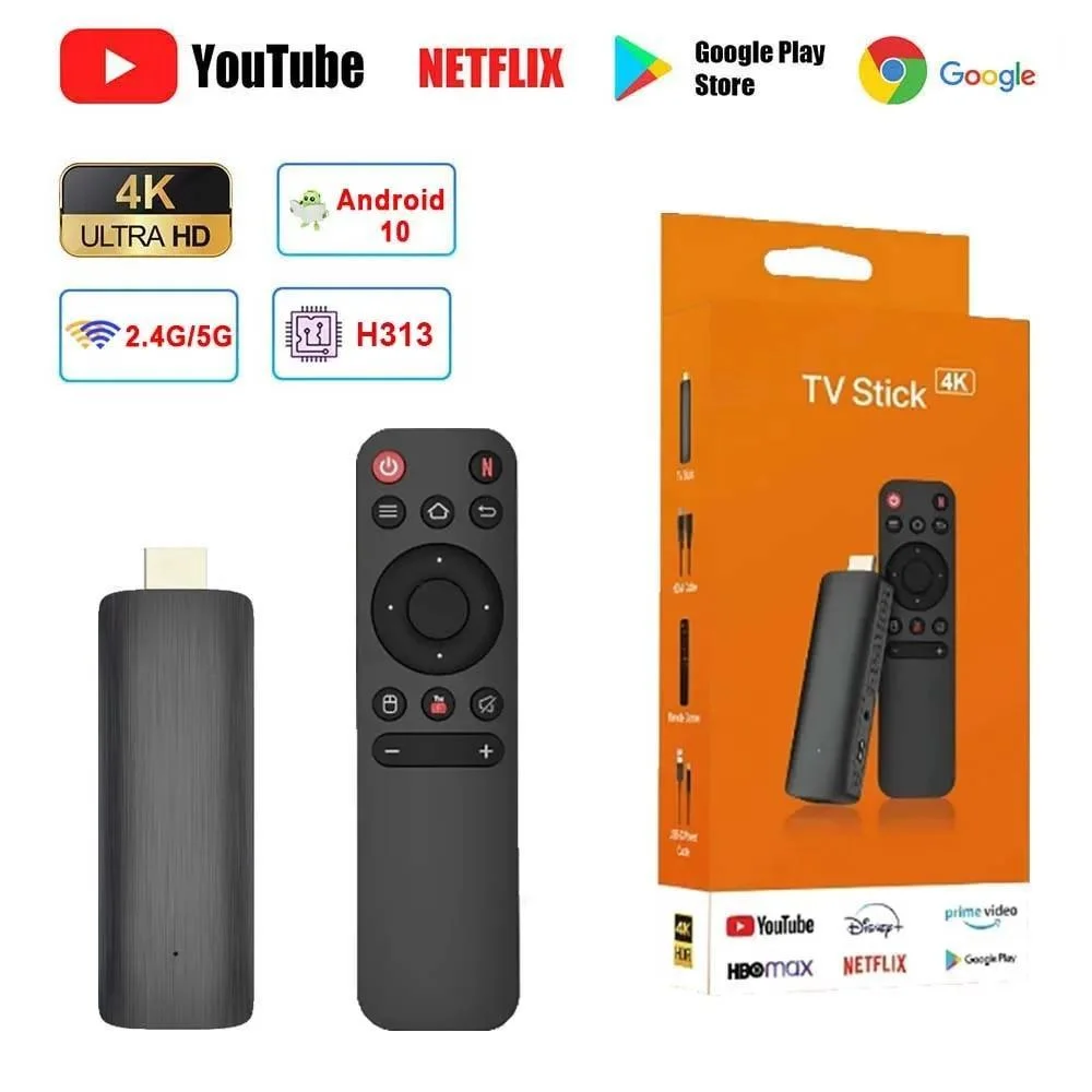 Φωτογραφία προϊόντος: Smart TV Stick 4K 1080P WiFi 6 2.4/5.8G TV Dongle για Google-YouTube-NETFLIX-Network-Media Player