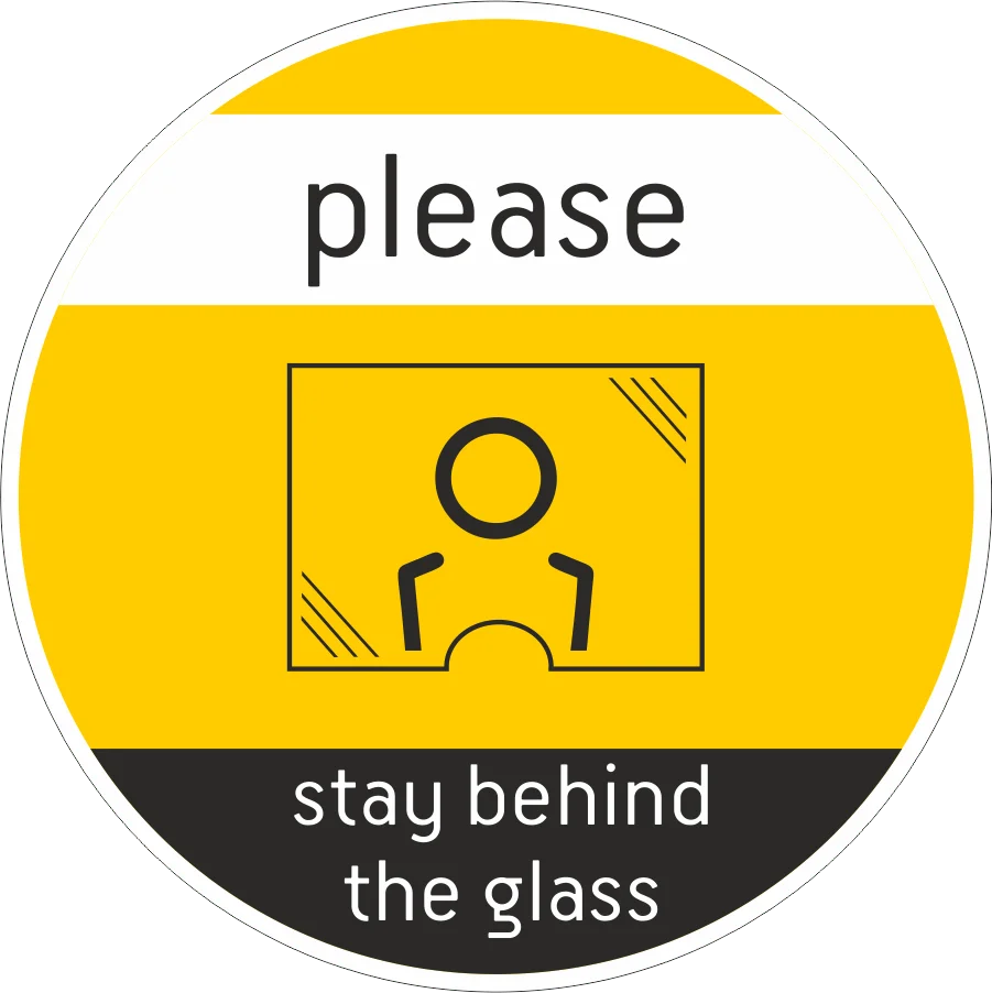 Φωτογραφία προϊόντος: FRITZYART Αυτοκόλλητο basic rules "Stay behind the glass"