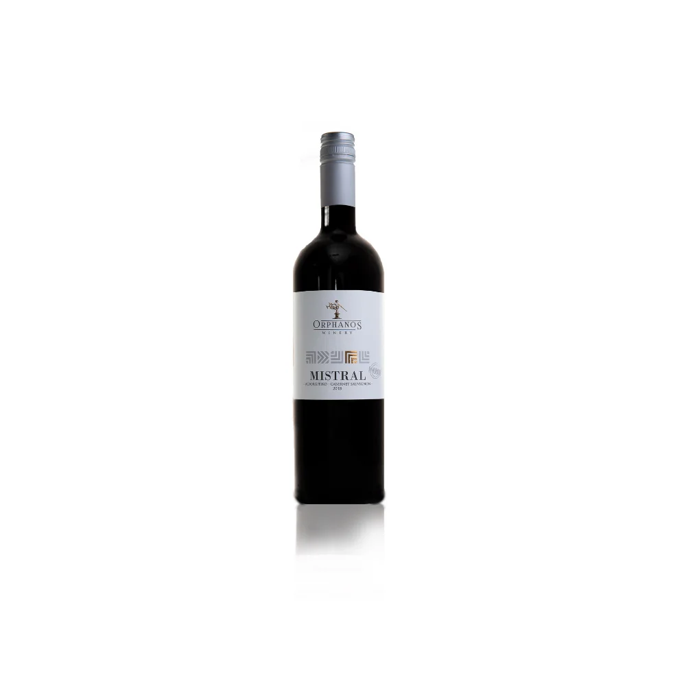 Φωτογραφία προϊόντος: Mistral (χωρίς θειώδη) Orphanos Winery, 2018, ΕΡΥΘΡΟΣ, 750ml, Ξηρός Οίνος, Ποικιλία Cabernet Sauvignon, Αγιωργίτικο, Κορινθία