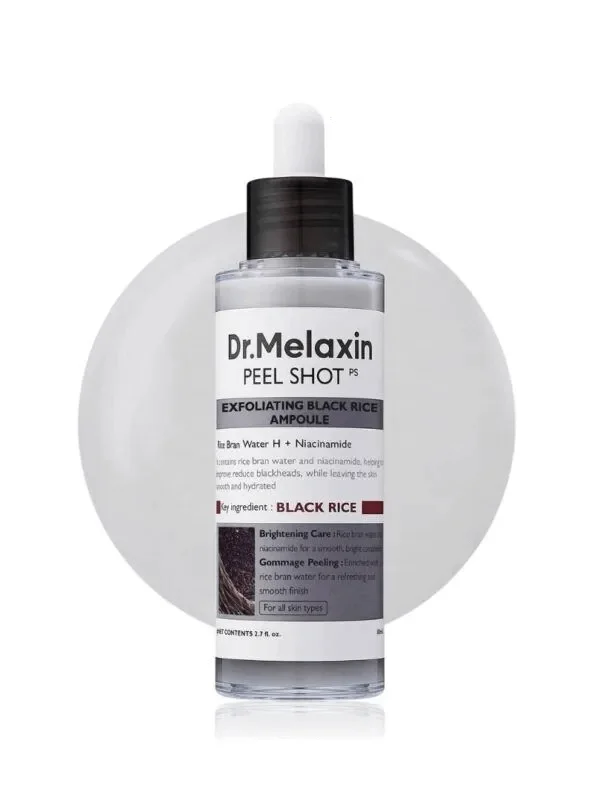 Φωτογραφία προϊόντος: Dr.Melaxin Peel Shot Exfoliating Black Rice Ampoule- Απολεπιστικός Ορός Με Μαύρο Ρύζι 80Ml