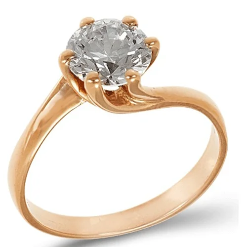 Φωτογραφία προϊόντος: fenixjewelry Ρόζ Μονόπετρο Δαχτυλίδι 14k 0172Ρ