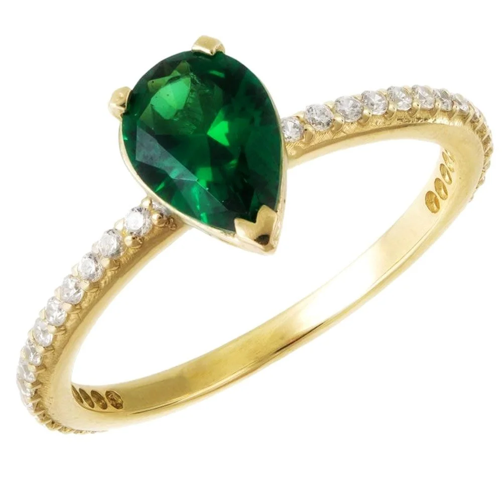 Φωτογραφία προϊόντος: fenixjewelry Χρυσό Δαχτυλίδι 14k Πρασινο Ζιργκον 3076κ
