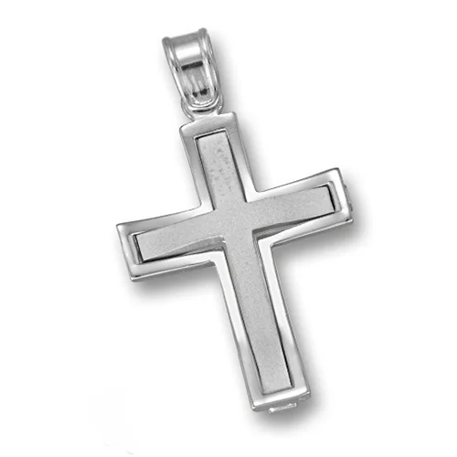 Φωτογραφία προϊόντος: fenixjewelry Λευκός Χρυσός σταυρός 14κ ΣΤ1423Λ