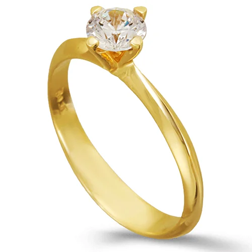 Φωτογραφία προϊόντος: fenixjewelry Χρυσό Μονόπετρο Δαχτυλίδι 14k κωδ 0336 Κ1