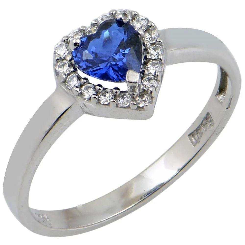 Φωτογραφία προϊόντος: fenixjewelry Λευκοχρυσο Δαχτυλίδι 14κ Μπλε Ζιργκον 3435Λ