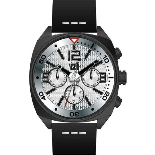 Φωτογραφία προϊόντος: Ρολόι χειρός VISETTI Geronimo Black Leather Strap ZE-637BW