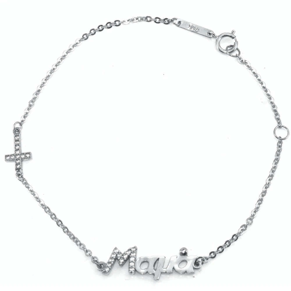 Φωτογραφία προϊόντος: fenixjewelry Βραχιόλι Λευκό Χρυσό Μαμά 14κ ΧΓΒ0013