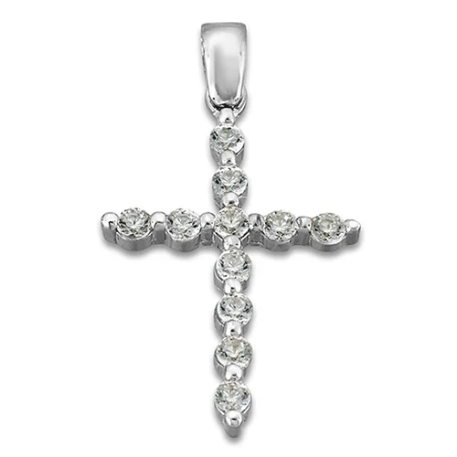 Φωτογραφία προϊόντος: fenixjewelry Λευκός Χρυσός σταυρός 14κ ΣΤ5021Λ