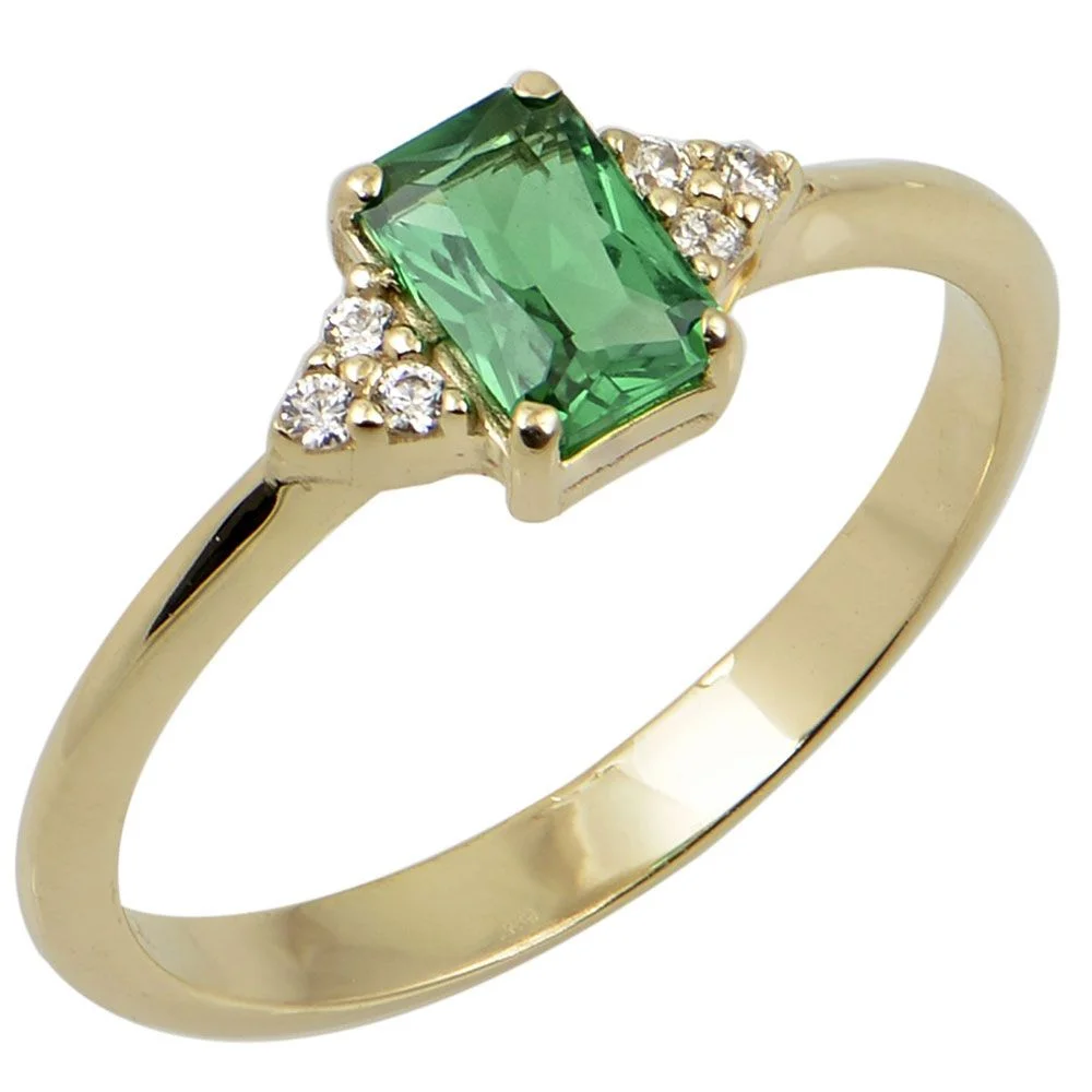 Φωτογραφία προϊόντος: fenixjewelry Χρυσο Δαχτυλίδι 14κ Ζιργκον Πρασινο 3453κπ